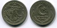 Pakistan 1/4 Rupee ~ Kursmünze ~ -