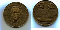 Deutschland, Br.Medaille 100.Todestag-Johann Wolfgang von Goethe 1749-1832, -