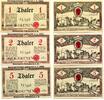 Niedersachsen 1 Thaler, 2 Thaler,5 Thaler Bremen, -