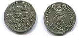 Norwegen, 8 Skilling Christian VI. 1670-1699, -