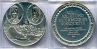 Deutschland Ag Medaille ~ Louis Joliet und Pater Jacques Marquette ~ -