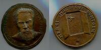 Medicina in Nummis, Bronze Gussmedaille Wilhelm Conrad Röntgen 1845-1923 -