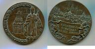 Polen, Bronzeguss-Medaille Hyacinth Augustin Lopacki 1690-1761 Gründer der Lopciana Bibliothek Krakau, -