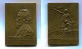 Medicina in nummis, Br.Plakette Henry Dor 1835-1912 zum 76.Geburtstag, -