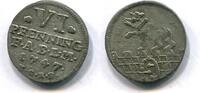Anhalt-Bernburg, 6 Pfennig Viktor Friedrich 1721-1765, -