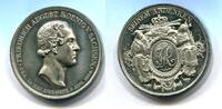 Sahsen, Zinn Medaille Friedrich August II.1838-1854, -