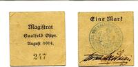 Ostpreußen 1 Mark Saalfeld, -