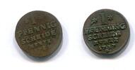 Anhalt-Bernburg, 1 Pfennig Viktor Friedrich 1721-1765, -