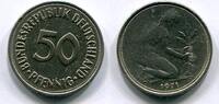 Deutschland 50 Pfennig ~ Fehlprägung - Prägeschwäche ~ -