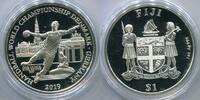 Fiji / Fidschi 1 Dollar 2019 ~ Handball WM ~ -