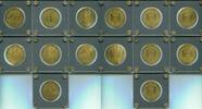 Congo / Kongo 7 x 1/200 Unze Gold ~ Gold Collection - Euro Staaten ~ -