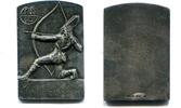 Schweden, Silber Plakette Gustav V. 1907-1950, -