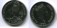 Cook Islands 5 Dollars ~ Endangered Wildlife - Löwe ~ -