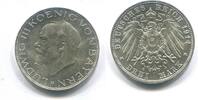 Bayern, 3 Mark 1914D Ludwig III. 1913-1918, vz/st 70,00 EUR  + 9,50 EUR frais d'envoi