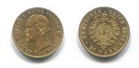 Sachsen-Coburg und Gotha, 20 Mark 1886A Ernst II. 1844-1886, ss+ 4750,00 EUR envoi gratuit