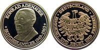 Deutschland Goldmedaille Bundeskanzler der BRD - Konrad Adenauer 1949-1963 -