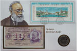 Schweiz 5 Franken + 10 Franken Banknote Numisbrief mit Banknote und Münze - Gottfried Keller -
