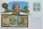 Uruguay 10 Pesos + 100 Nuevos Pesos Numisbrief mit Banknote und Münze - Jose G. Artigas -