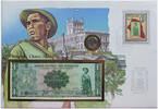 Paraguay 1 Guarani + 1 Guarani Banknote Numisbrief mit Banknote und Münze - Chaco - Soldat -