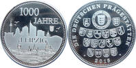 Deutschland Medaille - 1000 Jahre Leipzig - versilbert -