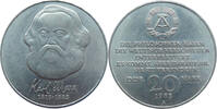 DDR 20 Mark 100. Todestag von Karl Marx (1818-1883) -