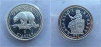 Grönland 1 Piaster 1 Oz Silber - RAR!!! -