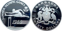 Barbados 20 Dollars Olympische Sommerspiele 1988 in Seoul - Hürdenläufer - -