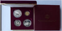 USA 2 x 1 Dollar, Half Dollar + 5 Dollar in Gold Münzenset U. S. Olympic Coins of the Atlanta Centennial Olympic Games -