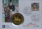 Deutschland Medaille Numisbrief 25 Jahre Deutsche Sporthilfe 1967-1992 -