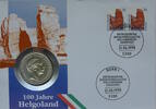 BRD 3 Mark Numisbrief 100 Jahre Helgoland - Wilhelm II. Deutscher Kaiser König von Preußen -