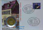 DDR 5 Mark Numisbrief Luthers Geburtshaus in Eisleben -