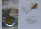 DDR 5 Mark Numisbrief Goethes Gartenhaus Weimar -