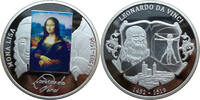 Medaille Leonardo Da Vinci -sein Leben - seine Werke- Mona Lisa 1503-1506 -