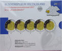 Bundesrepublik Deutschland 5 x 2 Euro Gedenkmünzenset Rheinland-Pfalz, Porta Nigra, Trier -