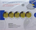 Bundesrepublik Deutschland 5 x 2 Euro Gedenkmünzenset Brandenburg, Schloss Sanssouci -
