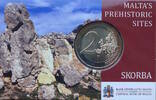 Malta 2 Euro Tempel Skorba - Coincard -