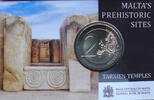 Malta 2 Euro Tarxien Tempel 3800-2500 BC - in Coincard -