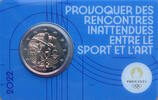 Frankreich 2 Euro Olympische Spiele 2024 in Paris - in Coincard - blau -