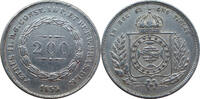 Brasilien 200 Reis Petrus II. (1831-1889) -