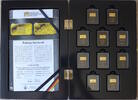 Deutschland 10 x 1 g Minigoldbarren Deutsche Wahrzeichen in Gold -