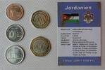 Jordanien 1 Qirsh bis 1/2 Dinar Kursmünzensatz in Noppenfolie verschweißt -