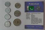 Pakistan 1 Paisa - 1 Rupie Kursmünzensatz in Noppenfolie verschweißt -