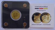 Tschad 3000 Francs 30 Jahre Mauerfall - Brandenburger Tor - 1/500 Oz Gold -