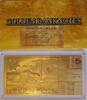 Ghana 5 Cedis Golden Banknotes - African Springbok/Afrikanischer Springbock - vergoldet -