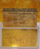 Kamerun 100 Francs CFA Golden Banknotes - Rhinoceros/Nashorn - vergoldet -