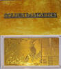 Ghana 5 Cedis Golden Banknotes - Alpine Ibex/Alpensteinbock - vergoldet -