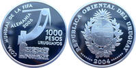 Uruguay 1000 Pesos Gedenkmünze FIFA Fussball-Weltmeisterschaft in Deutschland 2006 -