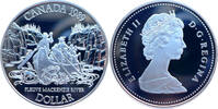 Kanada 1 Dollar 200 Jahre Entdeckung des Mackenzie Rivers -
