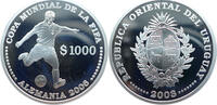 Uruguay 1000 Dollar Fussball WM 2006 in Deutschland -