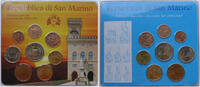 San Marino Euro KMS 2006/2007 Souvenir Set - Euro Kursmünzensatz st 29,00 EUR prix TTC + 8,00 EUR frais d'envoi